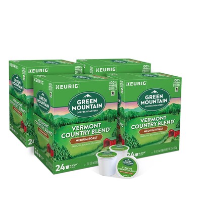 Green Mountain Vermont Country Blend Coffee, Keurig® K-Cup® Pods, Medium Roast, 96/Carton (GMT6602CT