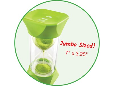 hand2mind Jumbo 2-Minute Sand Timer, Green (93067)