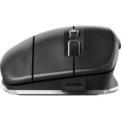3Dconnexion CadMouse Wireless Ergonomic Curved Optical USB Mouse, Black (3DX-700118)