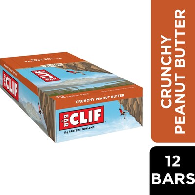 Clif Bar Crunchy Peanut Butter Energy Bar, 2.4 oz., 12 Bars/Box (CCC50120)
