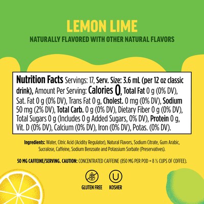 Ninja Thirsti FRUITI CHILL + CAFFEINE Sugar-Free Lemon Lime Flavored Water Drops Drink Mix (WCFLELIAM)