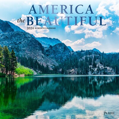 2024 Plato America the Beautiful 12 x 24 Monthly Wall Calendar (9781975466152)