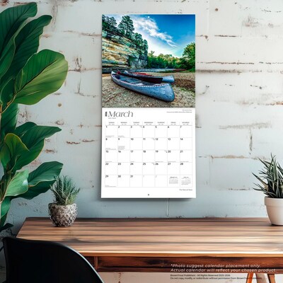 2026 BrownTrout The Natural State Arkansas Places 12" x 12" Monthly Wall Calendar (9798330705887)