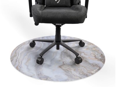 Arozzi ZONA Pad Carpet & Hard Floor Chair Mat, White Marble (AZ-ZONA-PAD-WTM)