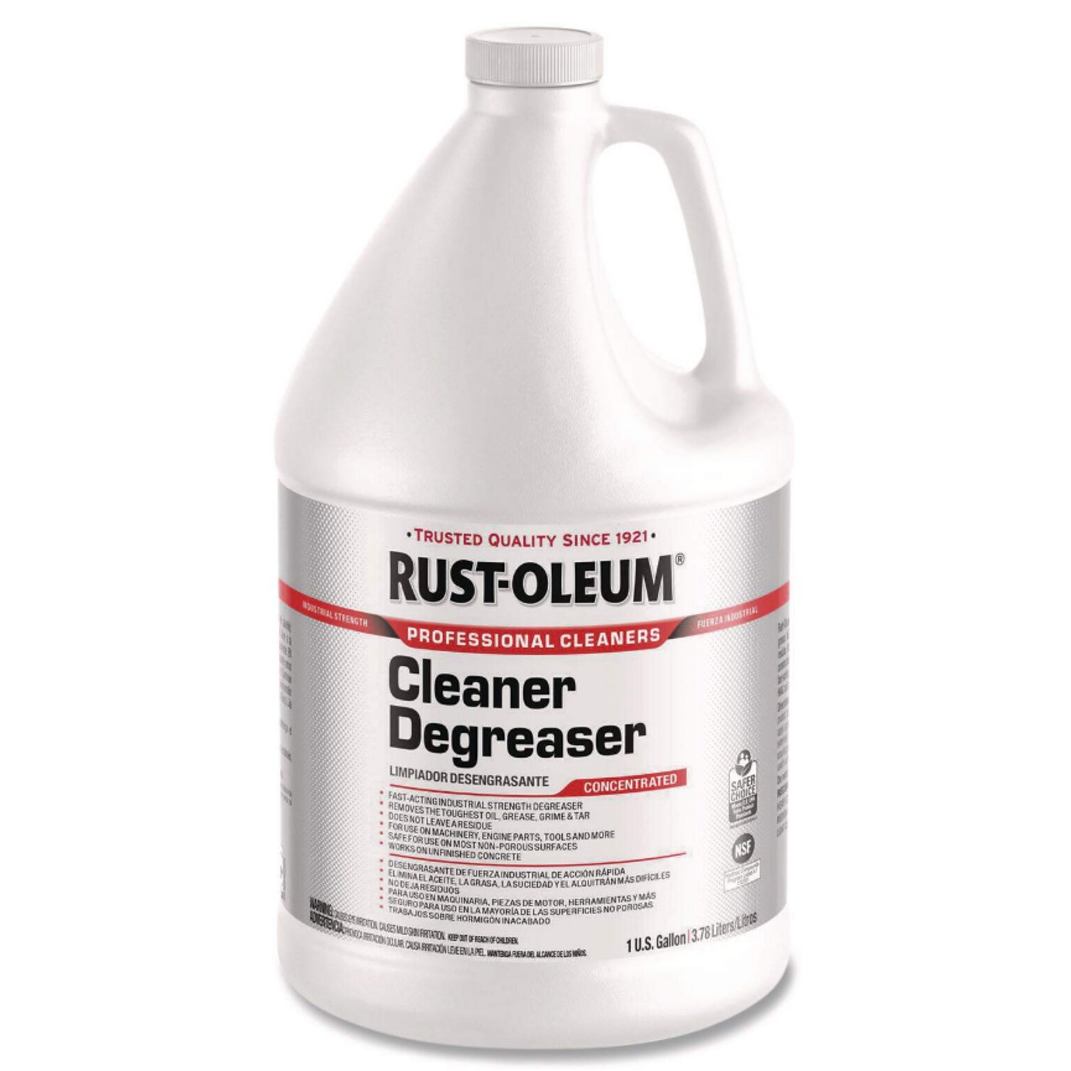 Rust-Oleum Cleaner Degreaser, Mild Scent, 1 Gal., 4/Pack (352261)