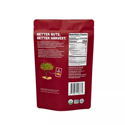 Mavuno Harvest Organic Dry Roasted Cashews, 1 lb. Bag (MAHW-CASH1LB)