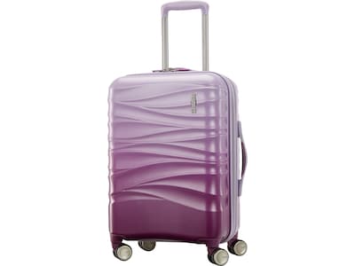 American Tourister Cascade 22 Hardside Carry-On Suitcase, 4-Wheeled Spinner, Purple Haze (143244-43