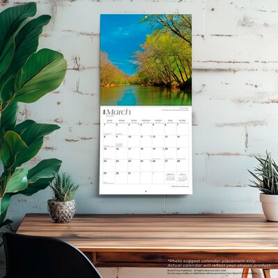 2026 BrownTrout Kentucky Wild & Scenic 12" x 12" Monthly Wall Calendar (9798330704040)