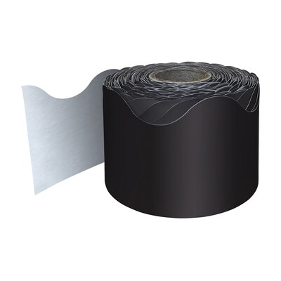 Carson Dellosa Education Rolled Scalloped Border, 2-1/4x 65, Black, 3/Bundle (CD-108472-3)
