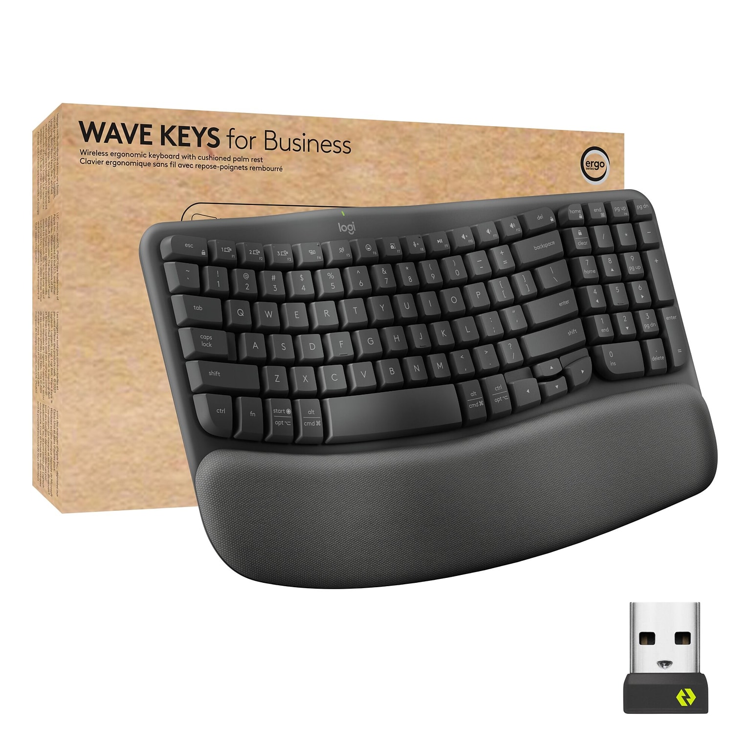 Logitech Ergo Series Wave Keys For Business Ergonomic Keyboard (920-012058)