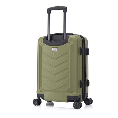 US Army FOX PRO 20" Hardside Carry-On Suitcase, 4-Wheeled Spinner, TSA Checkpoint Friendly, Olive Drab (USLFPRO00S-GRN)