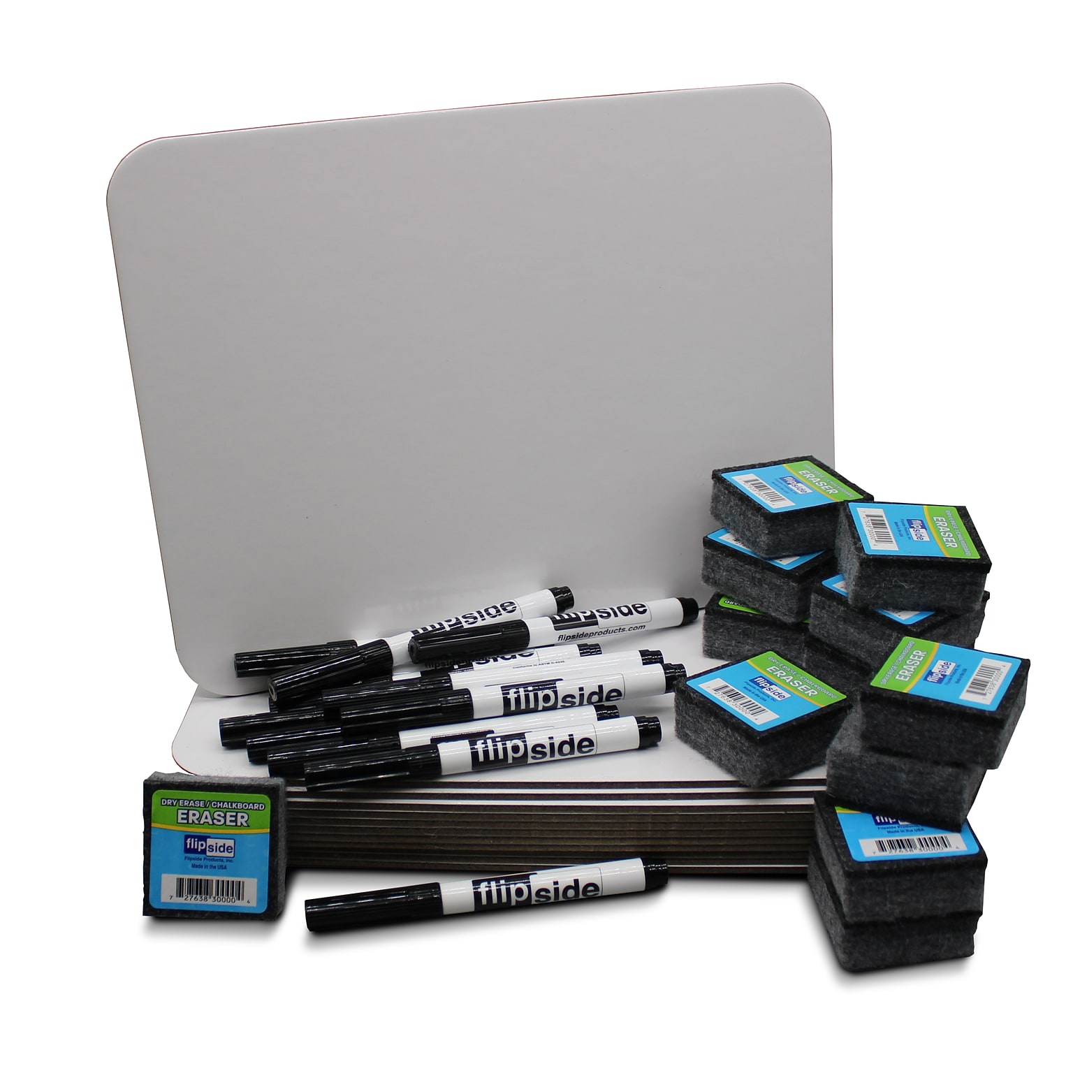 Flipside Magnetic Class Pack Dry-Erase Whiteboard, 9 x 12 (FLP21004)