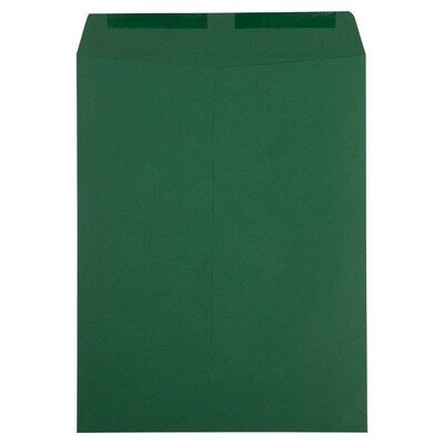 JAM Paper Catalog Envelope 10" x 13", Dark Green, 50/Pack (31287538i)