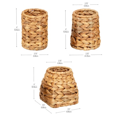 Mind Reader Pen Holder, Brown, 3/Set (PENRAT3-BRN)