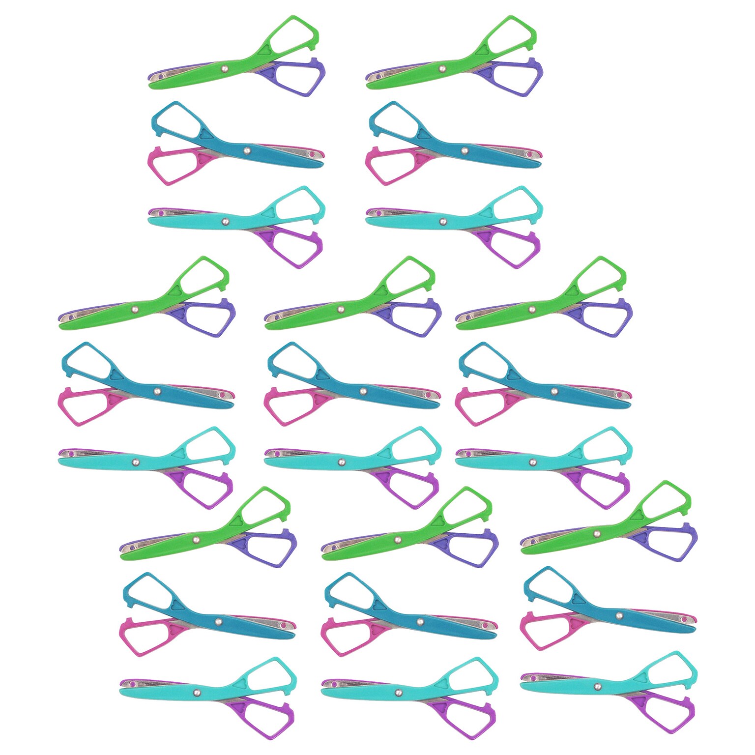 Westcott 5.5 Metal Kids Scissor, Blunt Tip, Multicolored, 24/Bundle (ACM10545)