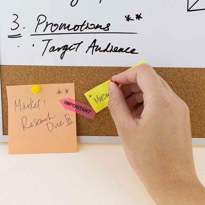 Bazic Magnetic Cork & Dry Erase Whiteboard, Aluminum Frame, 16" x 20" (BAZ6053)