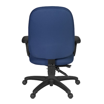 Regency Comfort Series Ergonomic Fabric Swivel Task Chair, Navy Blue (125-NV)