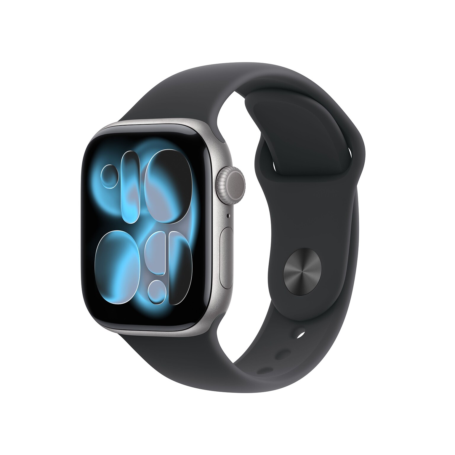 Apple Watch Series 11 GPS + Cellular Smartwatch, 42mm, Space Gray Aluminum Case with Black Sport Band, Medium/Large (MF8C4LW/A)