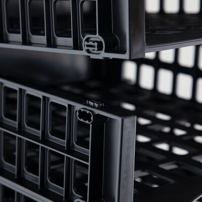 Thinkspace Literature Organizer 8-Compartment Literature Organizers, 21" x 12.25", Black (39443)