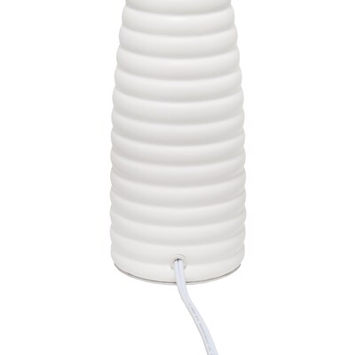 Simple Designs Alsace Bottle Table Lamp, Off White (LT2076-OFF)