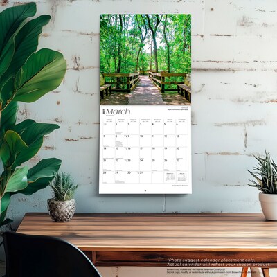 2027 BrownTrout Alabama Places 12" x 12" Monthly Wall Calendar (9798330710874)