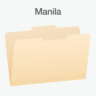 Pendaflex File Folder, 1/3-Cut Tab, Center Position, Legal Size, Manila, 100/Box (753 1/3-2)