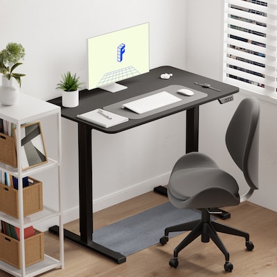 FlexiSpot EC2 40"W Electric Rectangular Adjustable Standing Desk, Black (EC2B-4024B)