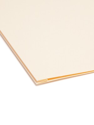 Smead File Folder, Reinforced 1/3-Cut Tab, 1-1/2" Expansion, Letter Size, Manila, 50/Box (10405)