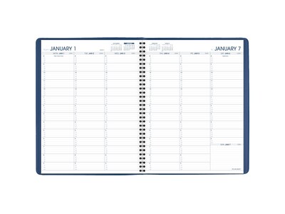 2024 AT-A-GLANCE Fashion 8.25" x 11" Weekly Appointment Book, Blue (70-940-20-24)