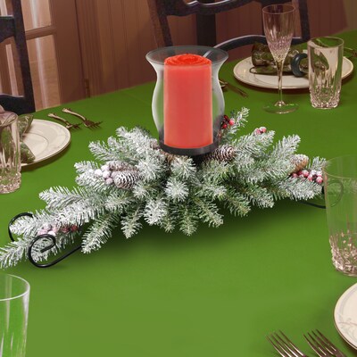 National Tree Company 30" Dunhill Fir Centerpiece and Candle Holder (DUF3-800-30C-A1)