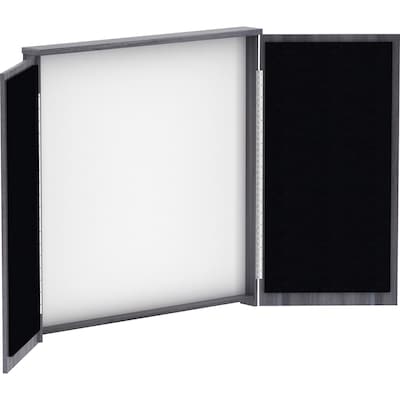 Lorell Dry Erase Whiteboard Presentation Cabinet, 47.3 x 47.3(LLR69625)