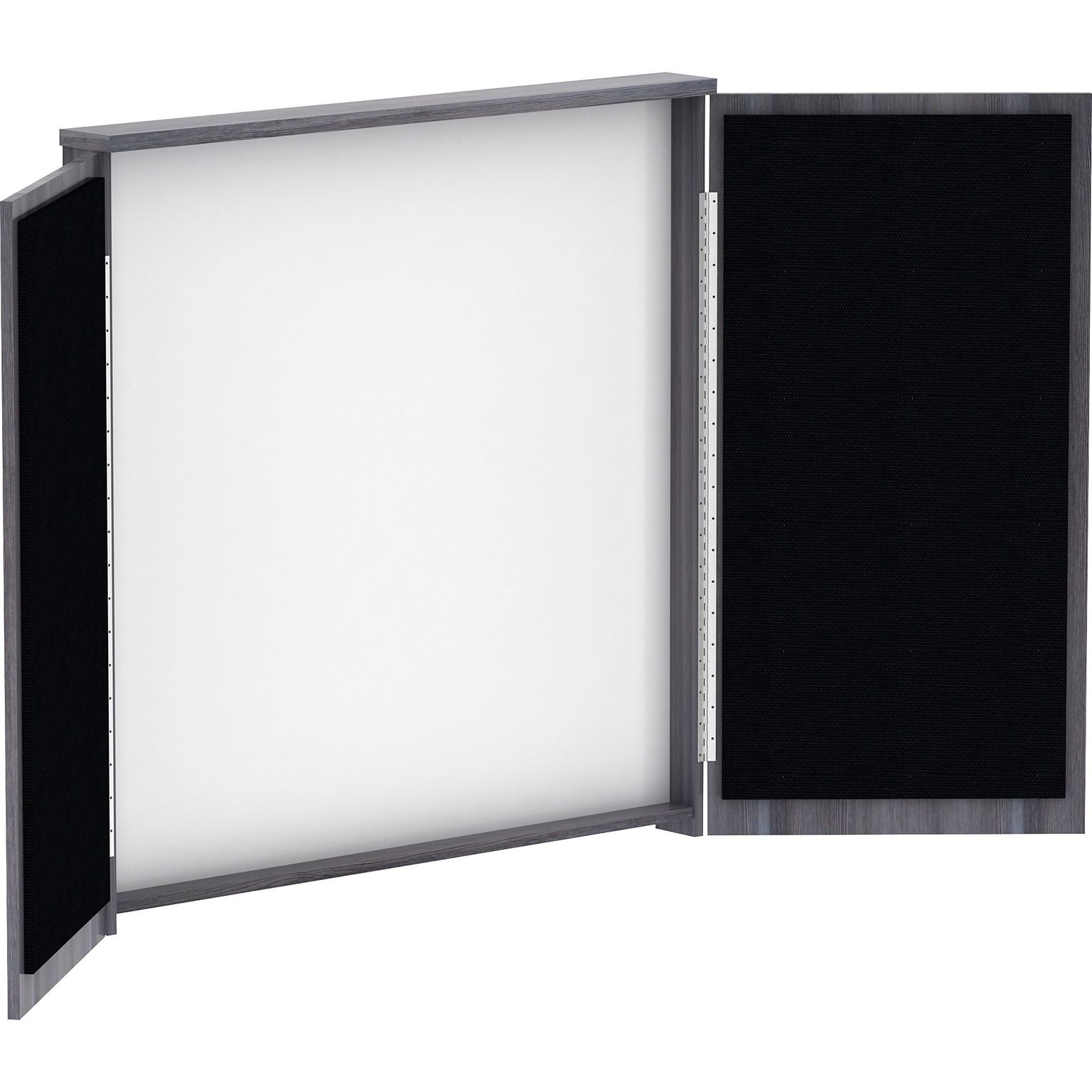 Lorell Dry Erase Whiteboard Presentation Cabinet, 47.3 x 47.3(LLR69625)