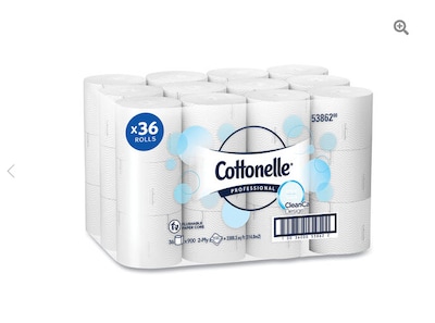 Cottonelle Clean Care Bathroom Tissue, Septic Safe, 2-Ply, White, 900 Sheets/Roll, 36 Rolls/Carton (