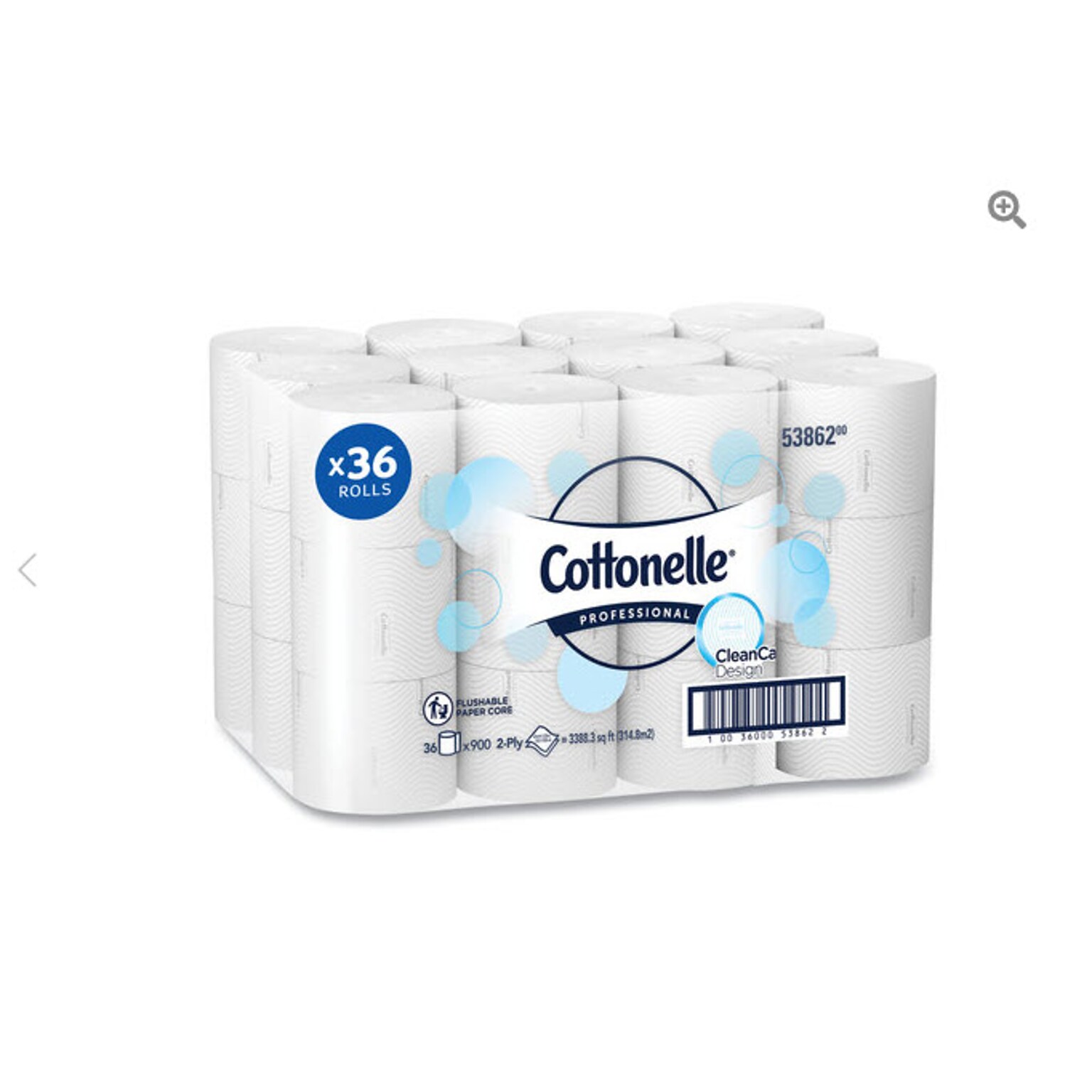 Cottonelle Clean Care Bathroom Tissue, Septic Safe, 2-Ply, White, 900 Sheets/Roll, 36 Rolls/Carton (