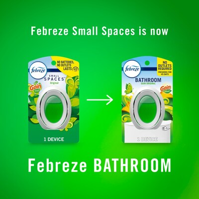 Febreze Bathroom Air Freshener, Gain Scent, 0.25 oz., 2/Pack (93330EA)