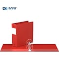 Davis Group Premium Economy 3 3-Ring Non-View Binders, Red, 6/Pack (2314-03-06)