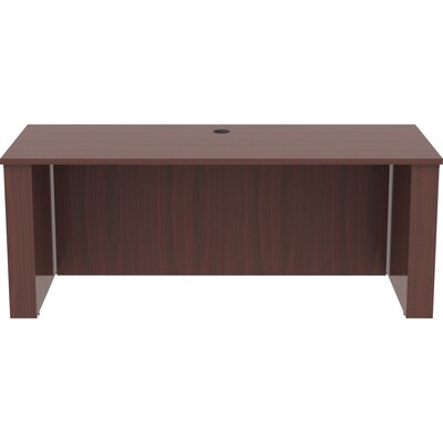 Lorell Essentials Series 72W Electric Adjustable Standing Desk, Mahogany (LLR69574)