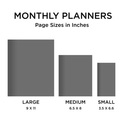 2027 TF Publishing Blue Blocks 6.5" x 8"  Monthly Standard Planner, Paperboard Cover, Multicolored (27-4200)