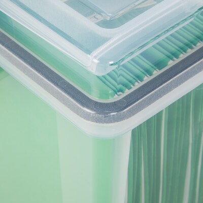 IRIS WeatherPro Portable File Box, Letter Size, Clear (110351)