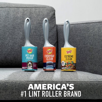 Scotch-Brite Everyday Clean Lint Roller Refill, 4" x 35.2', 70 Sheets/Roll (836RFS-70)