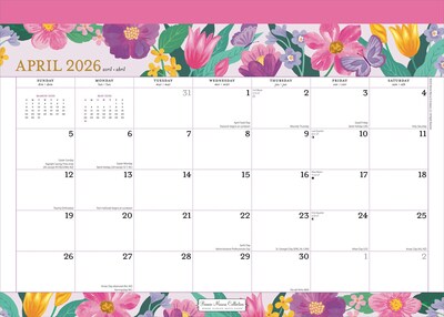 2025-2026 Plato Bonnie Marcus 14" x 10" Academic Monthly Desk Pad Calendar  (9798330700028)