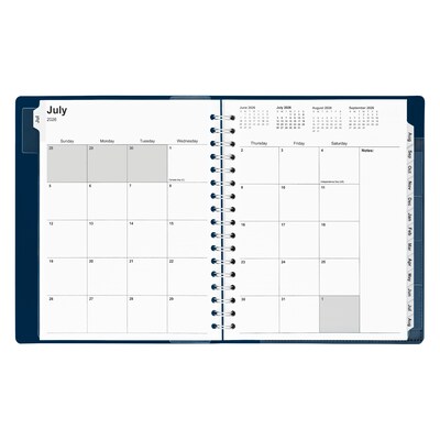 2026–2027 Staples 7" x 9" Academic Weekly and Monthly Appointment Book, Navy (ST60360-27)