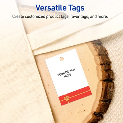 Avery  3" Blank Price & Merchandise Tags, White, 80/Carton (S00-FG3-PRMWT10)