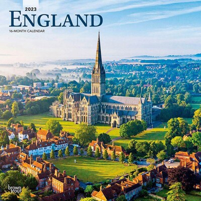 2023 BrownTrout England 12 x 12 Monthly Wall Calendar (9781975451615)