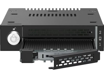 Icy Dock ToughArmor M.2 PCIe 4.0 NVMe SSD Enclosure for External 3.5 Drive Bay, Black (MB833MK-B V2