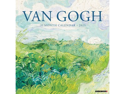 2025 Willow Creek Van Gogh 12 x 12 Monthly Wall Calendar, Green/Blue (45244)