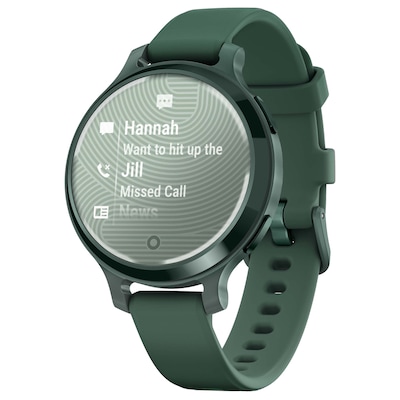 Garmin Lily 2 Active Smartwatch, GPS, 38mm, Jasper Green Case & Silicone Band (010-02891-02)