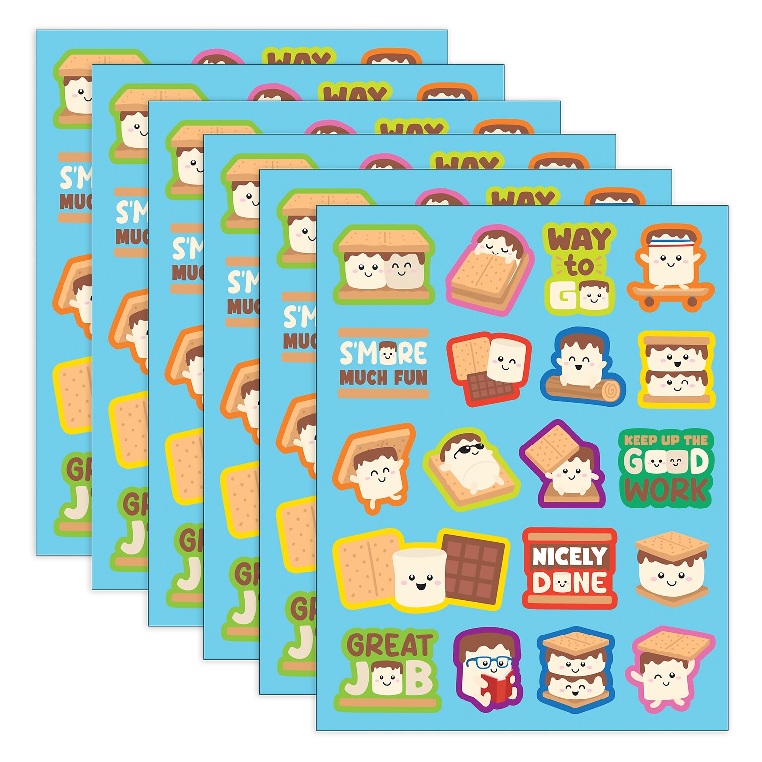 Teacher Created Resources Smores Smelly Stickers, Multicolored, 114/Pack, 6/Packs/Bundle (TCR9451-6)