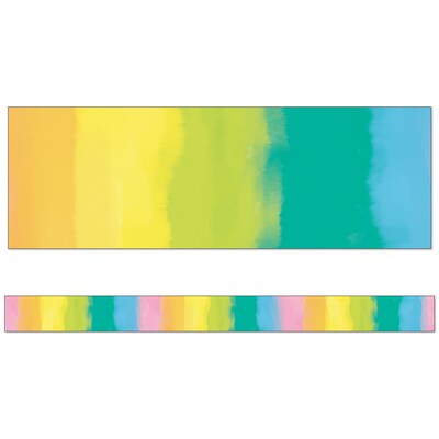 Happily Ever Elementary Creatively Inspired Straight Borders, 3 x 3, Watercolor, 6/Bundle (CD-108503-6)