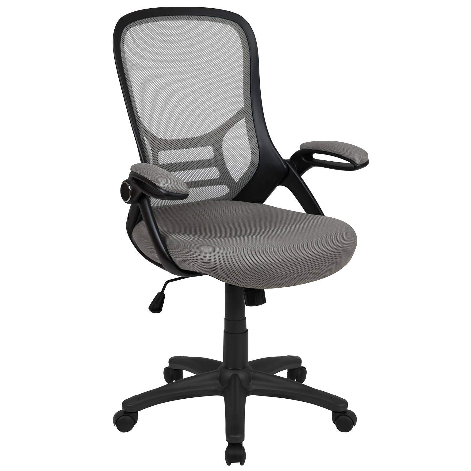 Flash Furniture Porter Ergonomic Mesh Swivel High Back Office Chair, Light Gray/Black (HL00161BKGY)